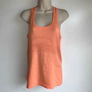 LULULEMON Sleeveless Swiftly Tech Racer Back Tank Top Size 6 Orange